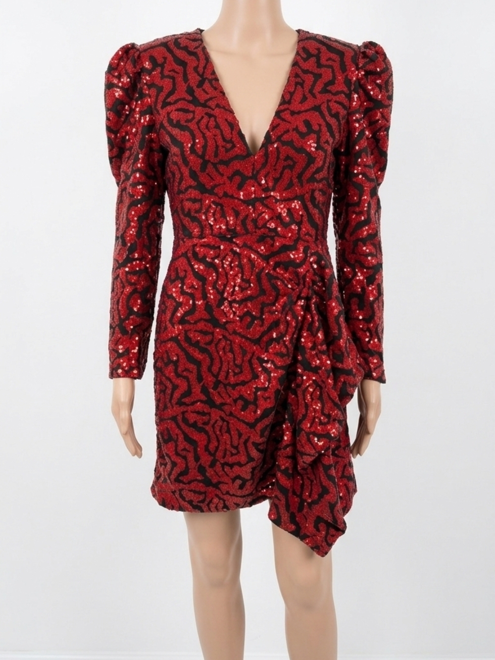 NWT Meraki Official Red and Black Sequin Mini
